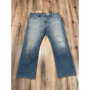 AG The Protege Straight Leg Jeans 40" Waist Denim 360° Distressed